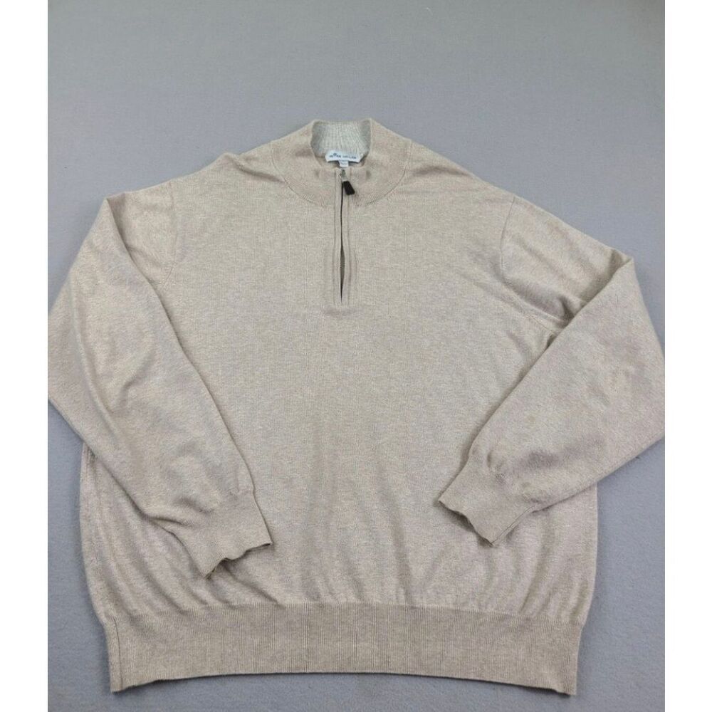 NWOT Peter Millar Cashmere Blend Quarter-Zip Sweater Pullover Men's Large
